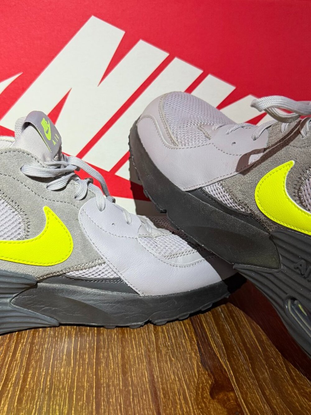 Nike Air Max Excee Atmosphere Grey Neon Yellow Men’s Size 14 - Picture 6 of 8